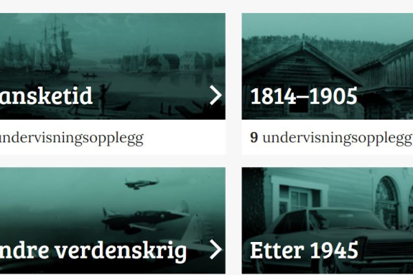 Utsnitt frå norgeshistorie.no