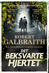 Forsidebilde på krimromanen "Det beksorte hjertet" av Robert Galbraight