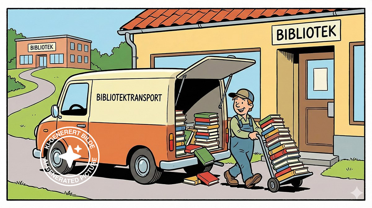 KI-generert illustrasjonsbilde i teikneseriestil.